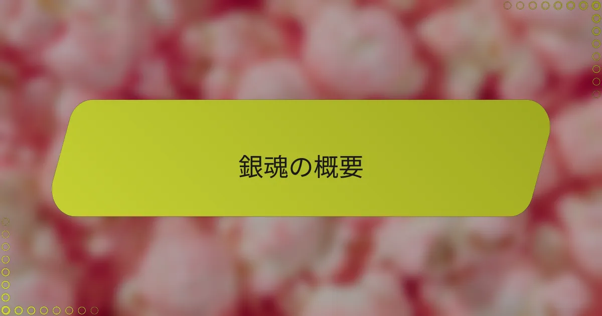 銀魂の概要